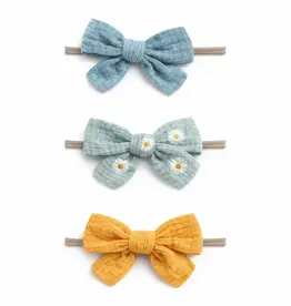 SpearmintLOVE Nylon Bows Set Of 3, Daisy