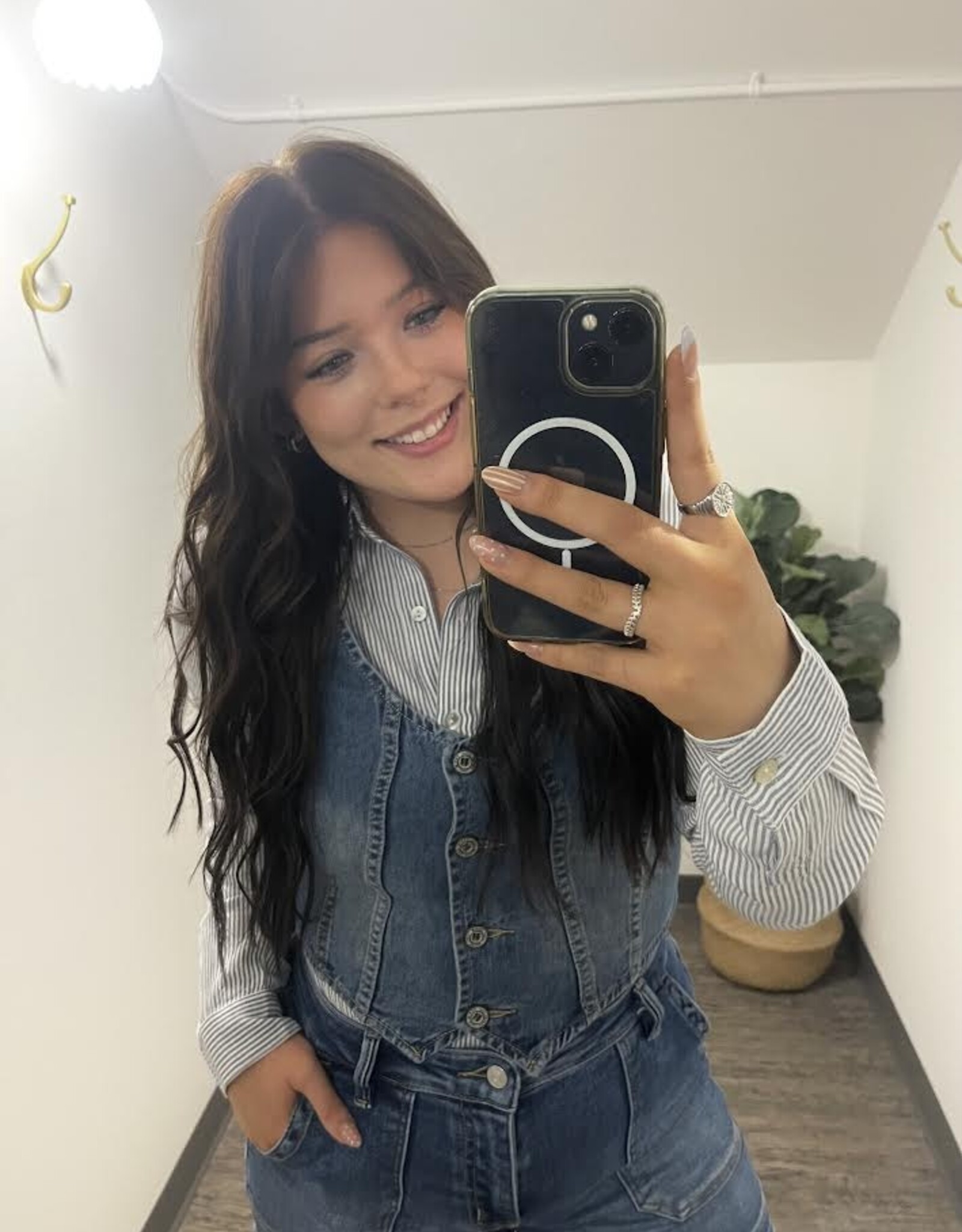 Classic Denim Button Up Vest