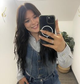 Classic Denim Button Up Vest