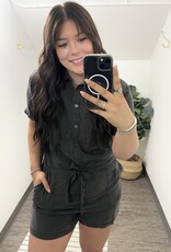 Button Up Tencel Romper