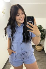 Button Up Tencel Romper