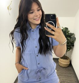 Button Up Tencel Romper