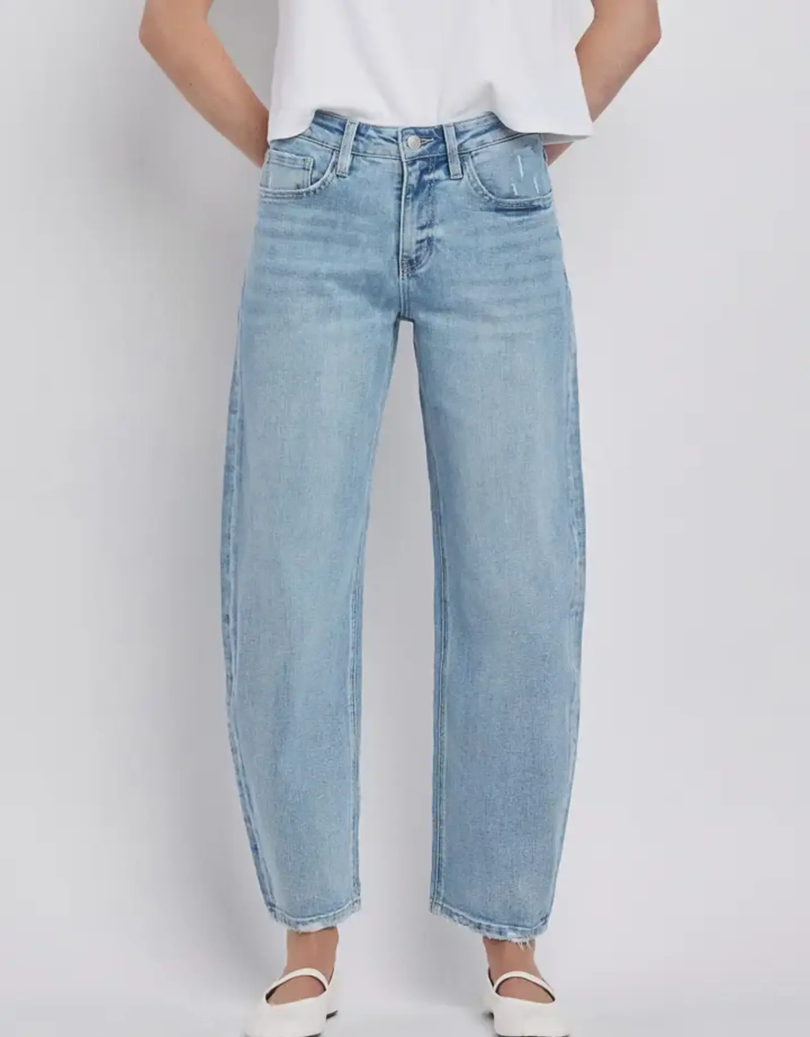 Vervet Super High Rise Barrel Leg Jeans