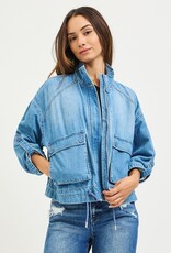 Risen Jeans Oversized Cargo Denim Jacket