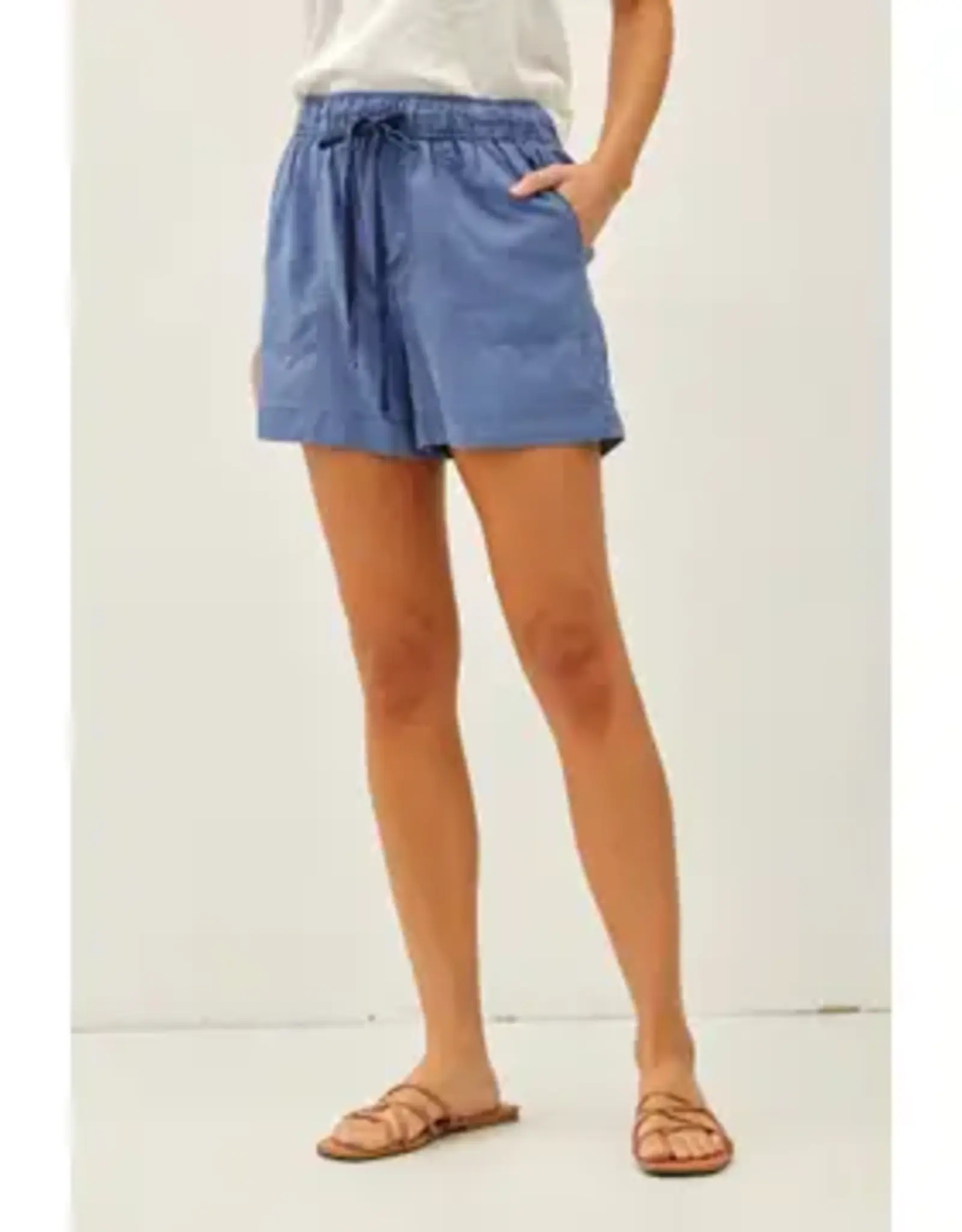 High Rise Pull On Tencel Short
