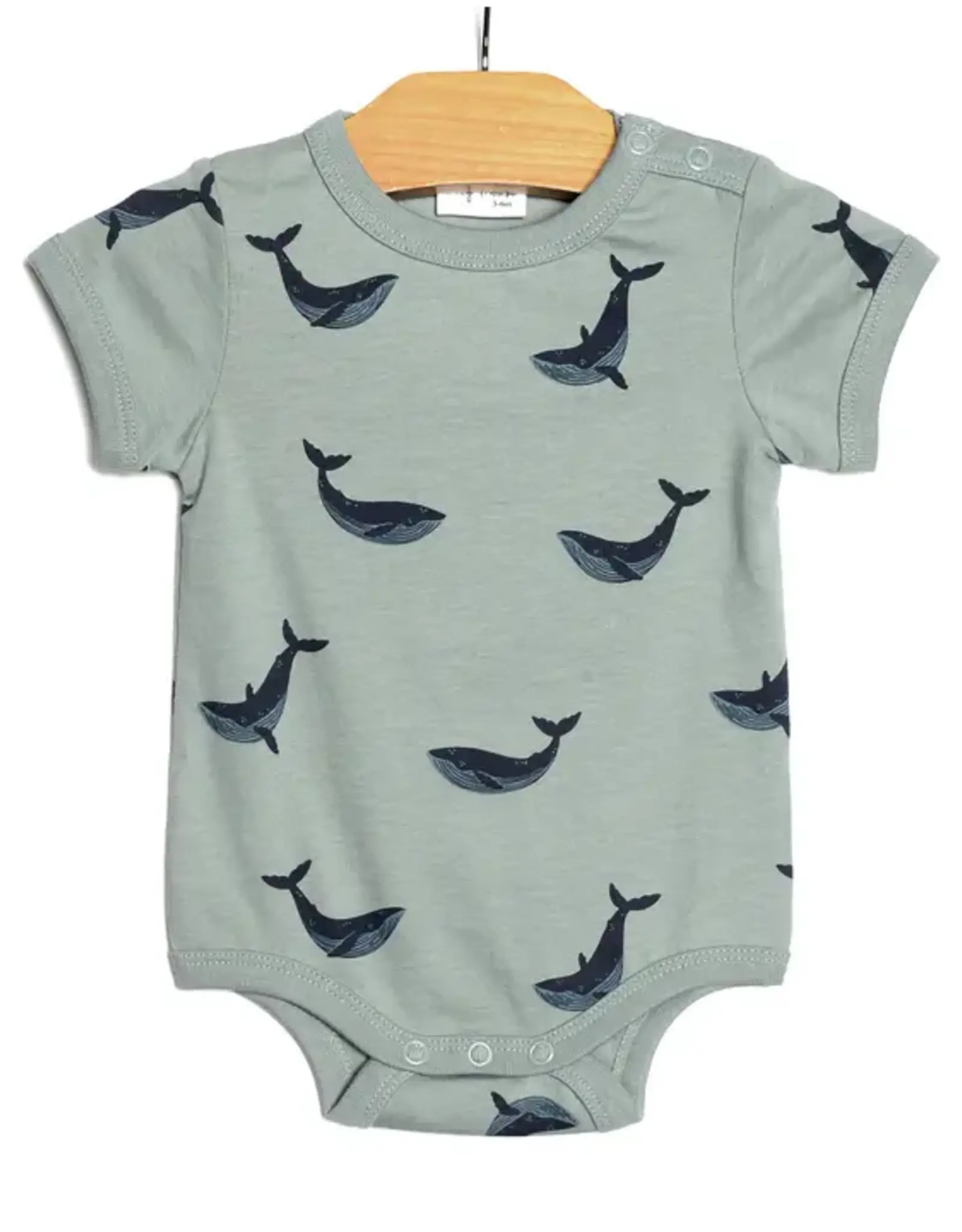 City Mouse Studio Body Suit, Blue Whales