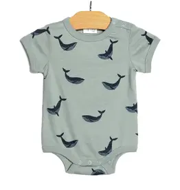 City Mouse Studio Body Suit, Blue Whales