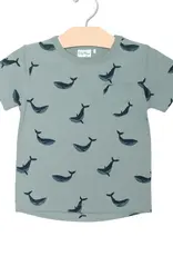 City Mouse Studio Pocket Tee, Blue Whales