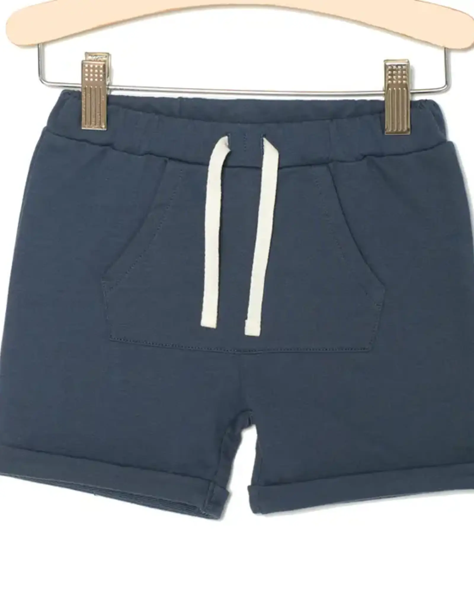 City Mouse Studio Kangaroo Pocket Shorts, Indigo