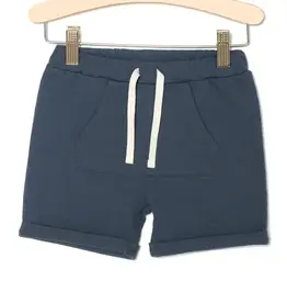 City Mouse Studio Kangaroo Pocket Shorts, Indigo