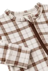 SpearmintLOVE 2-Way Zip Footie Homestead Plaid