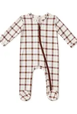 SpearmintLOVE 2-Way Zip Footie Homestead Plaid