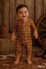 SpearmintLOVE 2 Way Zip Romper Rusty Horseshoe