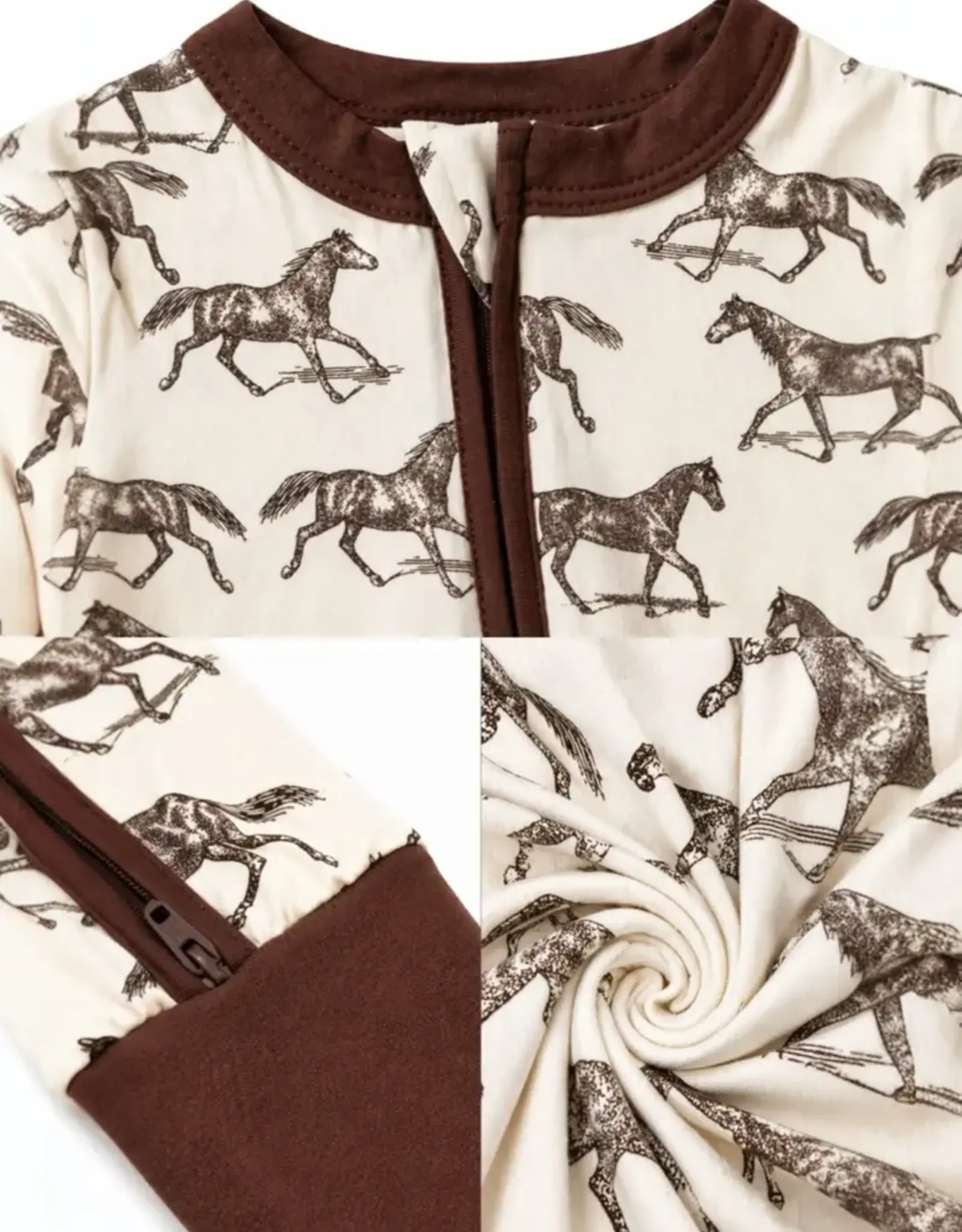 SpearmintLOVE 2 Way Zip Romper Wild Mustang