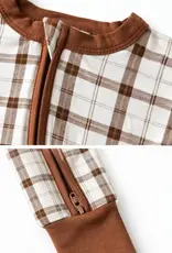 SpearmintLOVE 2 Way Zip Romper Homestead Plaid