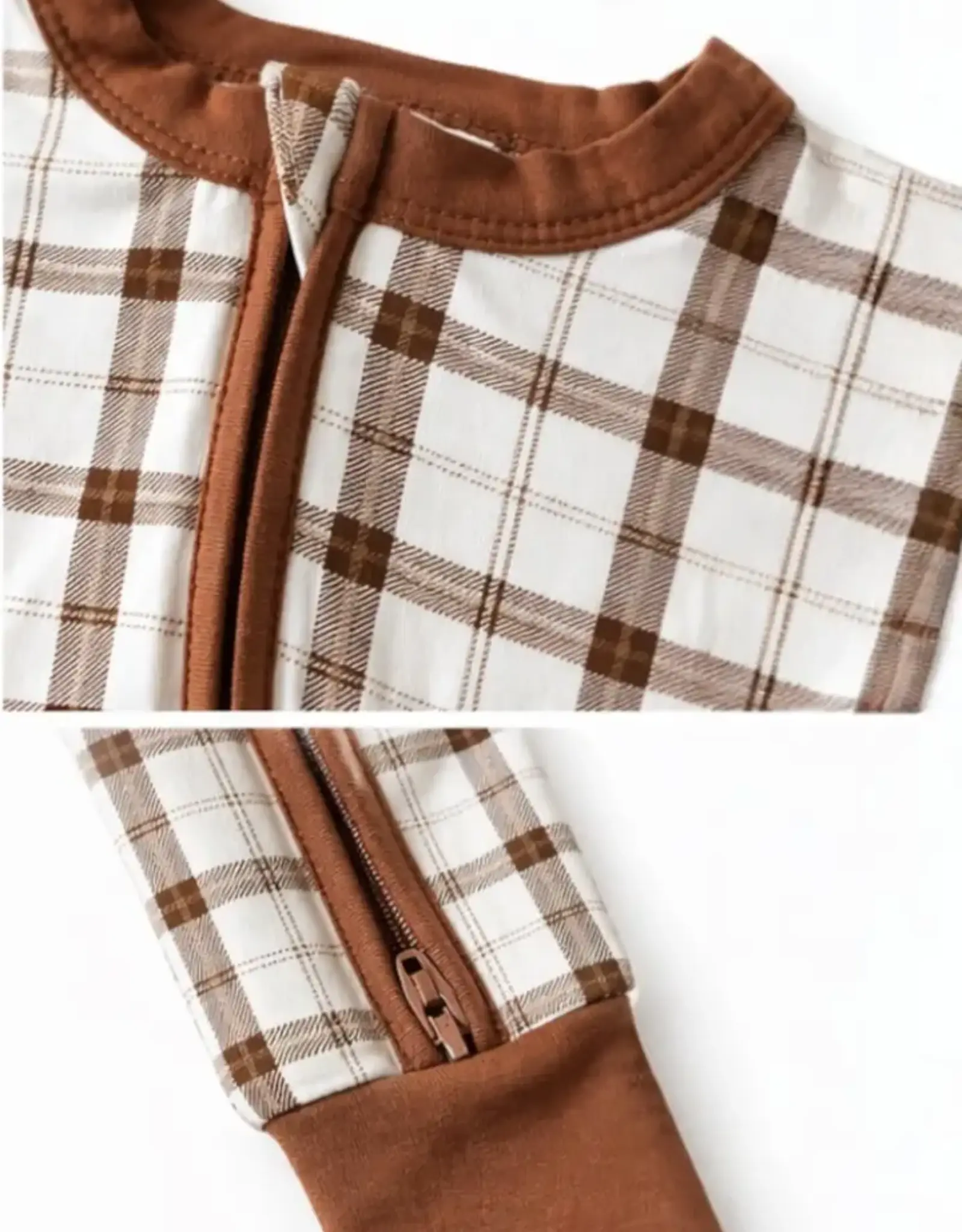 SpearmintLOVE 2 Way Zip Romper Homestead Plaid