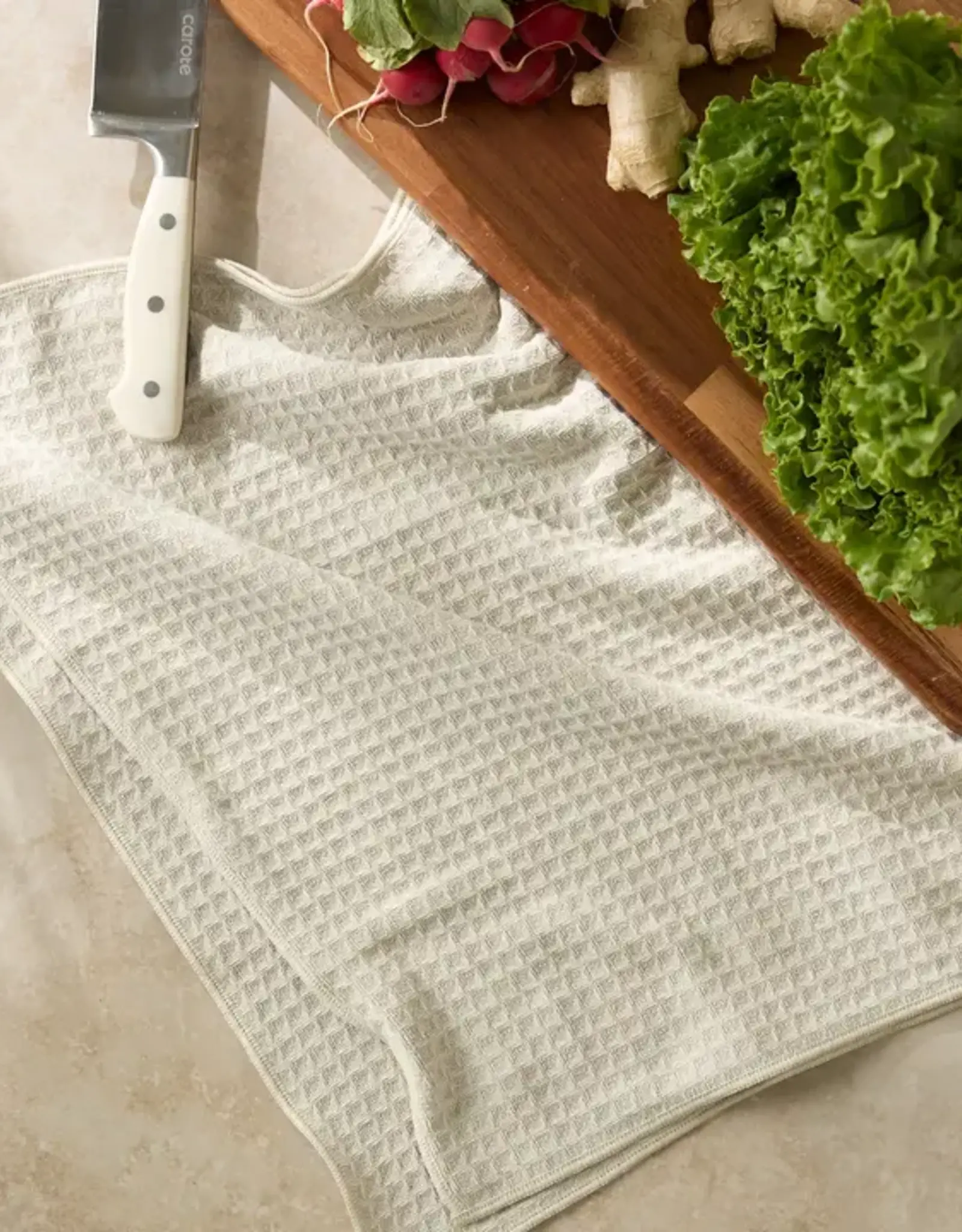 Geometry Hand Towel-Vanilla Truffle