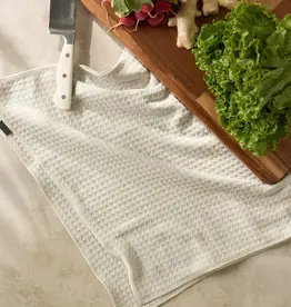 Geometry Hand Towel-Vanilla Truffle