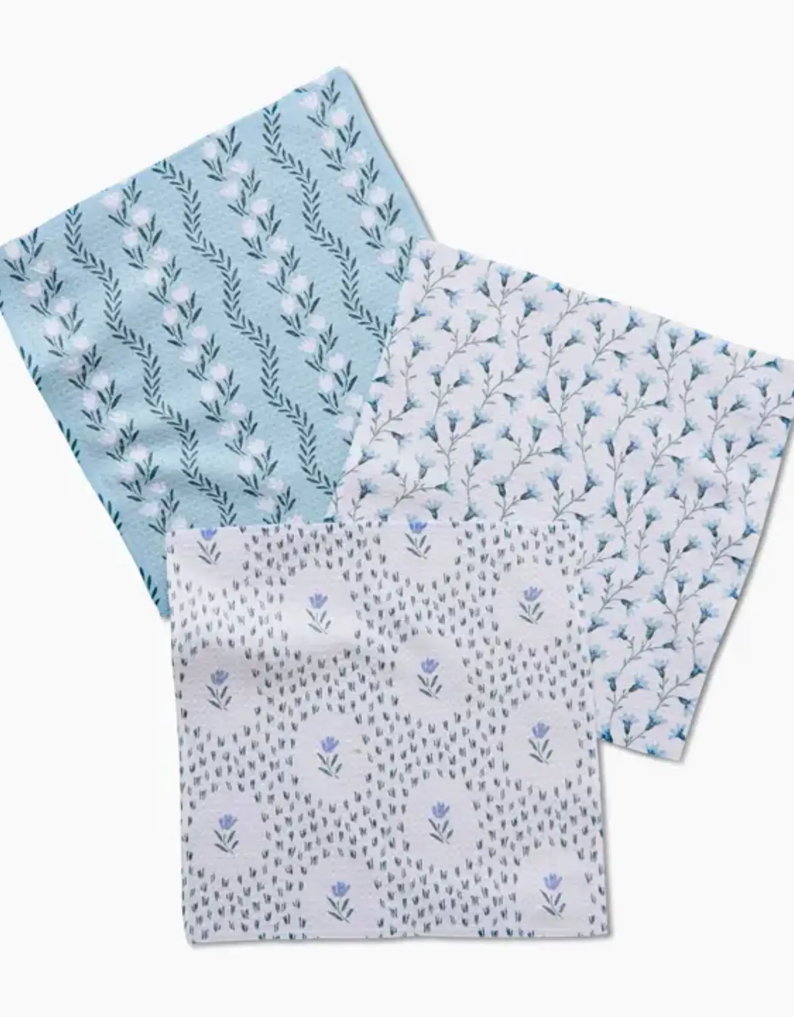 Geometry Dishcloth Set- Trailing Farmhouse Florals