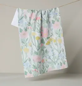 Geometry Tea Towel-Wildflowers In Bloom