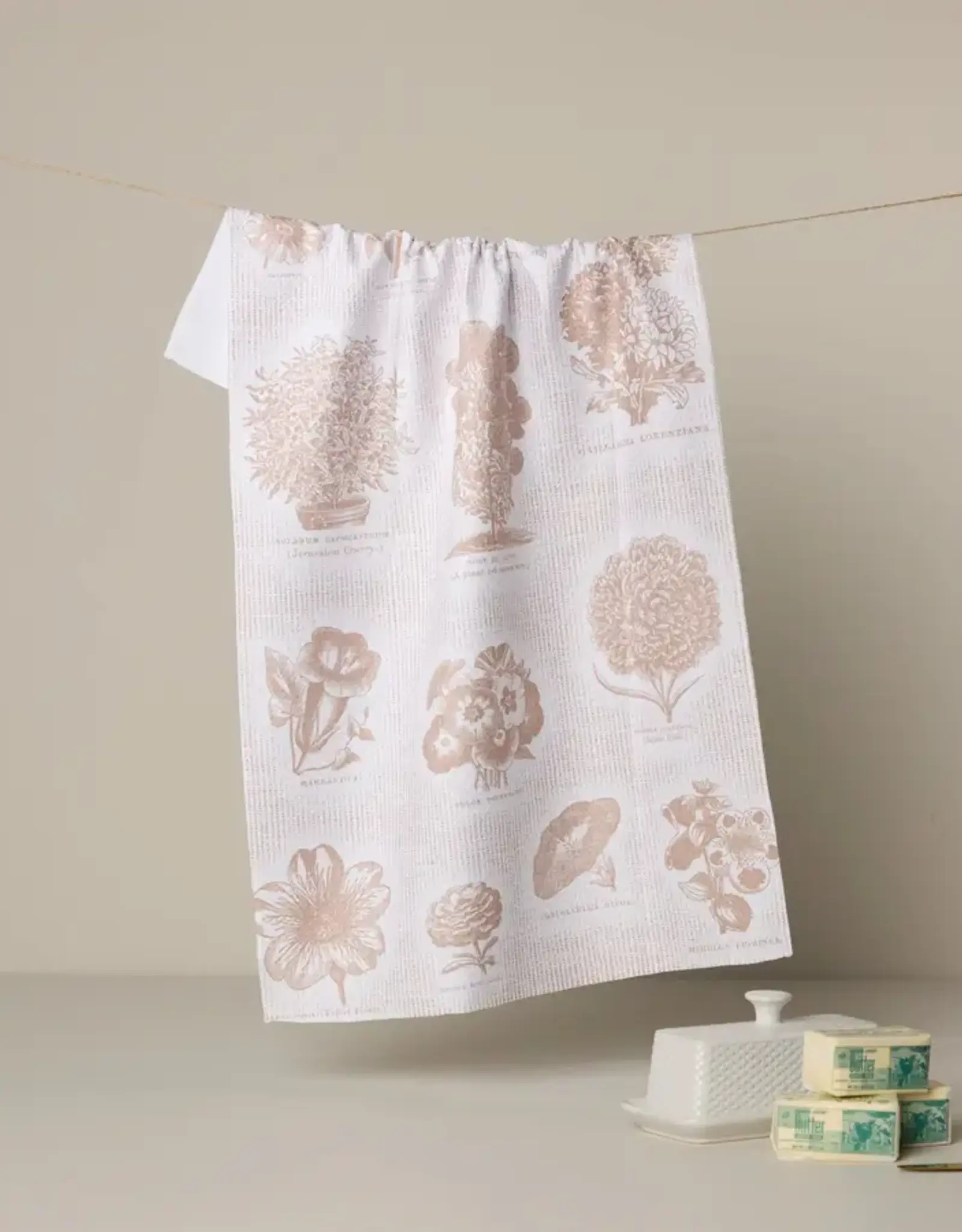 Geometry Tea Towel- Floral Glossary