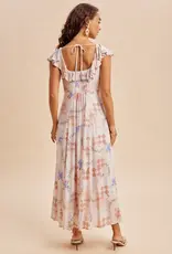 In Loom Floral Button Down Maxi Dress