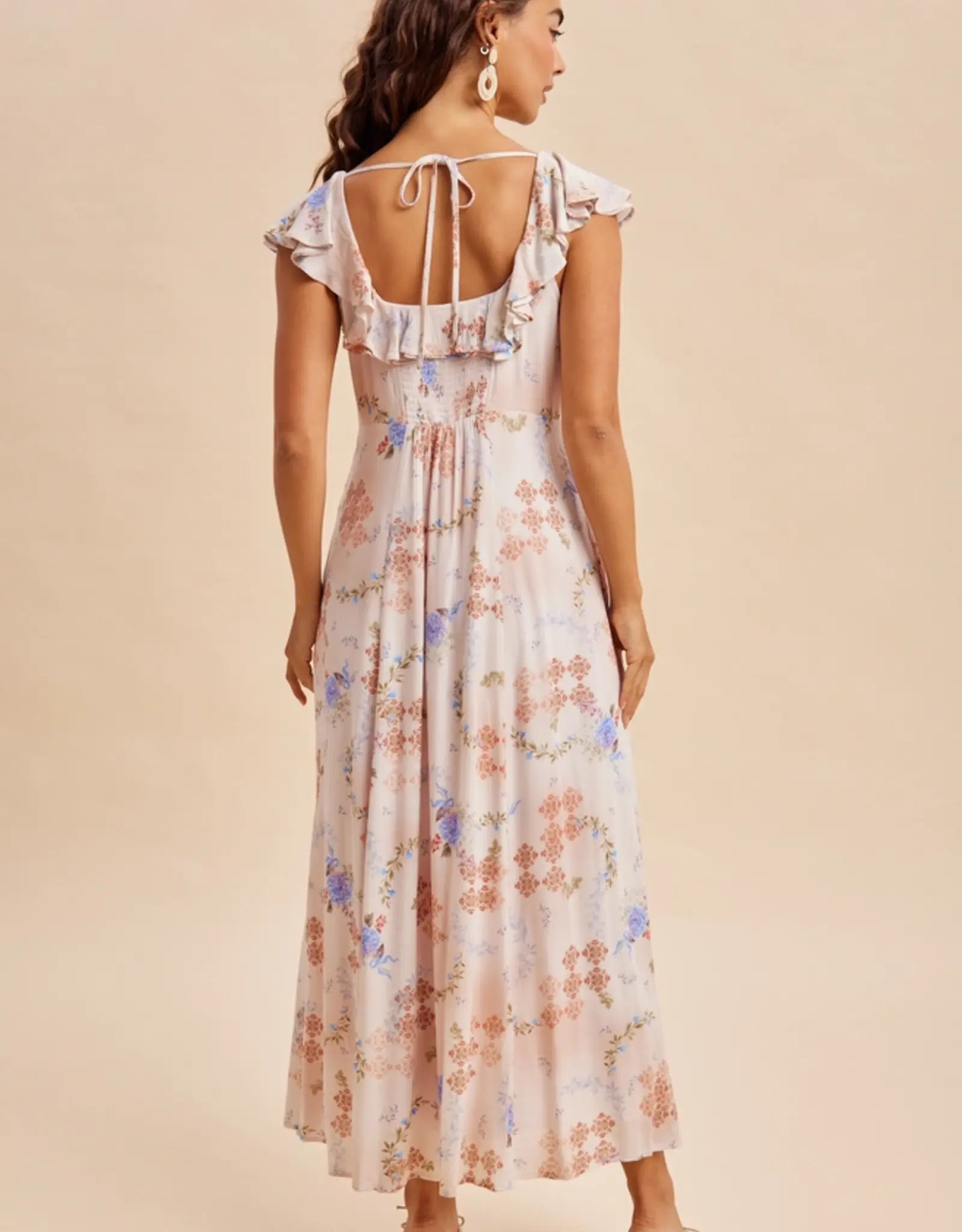 In Loom Floral Button Down Maxi Dress