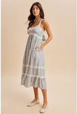In Loom Lace Floral Sleeveless Maxi Dress