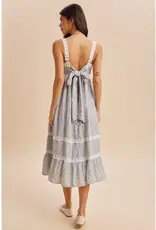 In Loom Lace Floral Sleeveless Maxi Dress