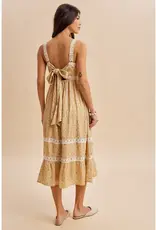 In Loom Lace Floral Sleeveless Maxi Dress