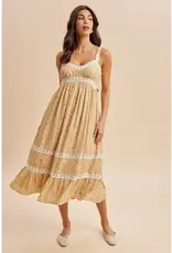 In Loom Lace Floral Sleeveless Maxi Dress