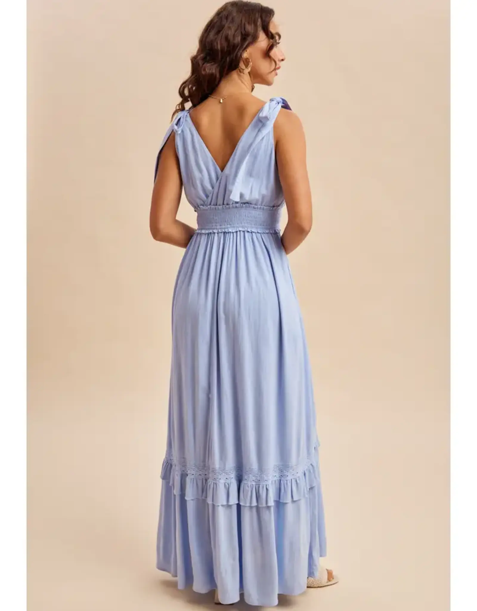 In Loom Lace Inset Maxi Dress