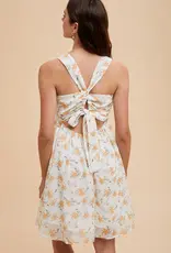 In Loom Floral V-Neck Sleeveless Mini Dress