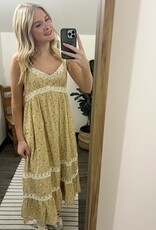 In Loom Lace Floral Sleeveless Maxi Dress