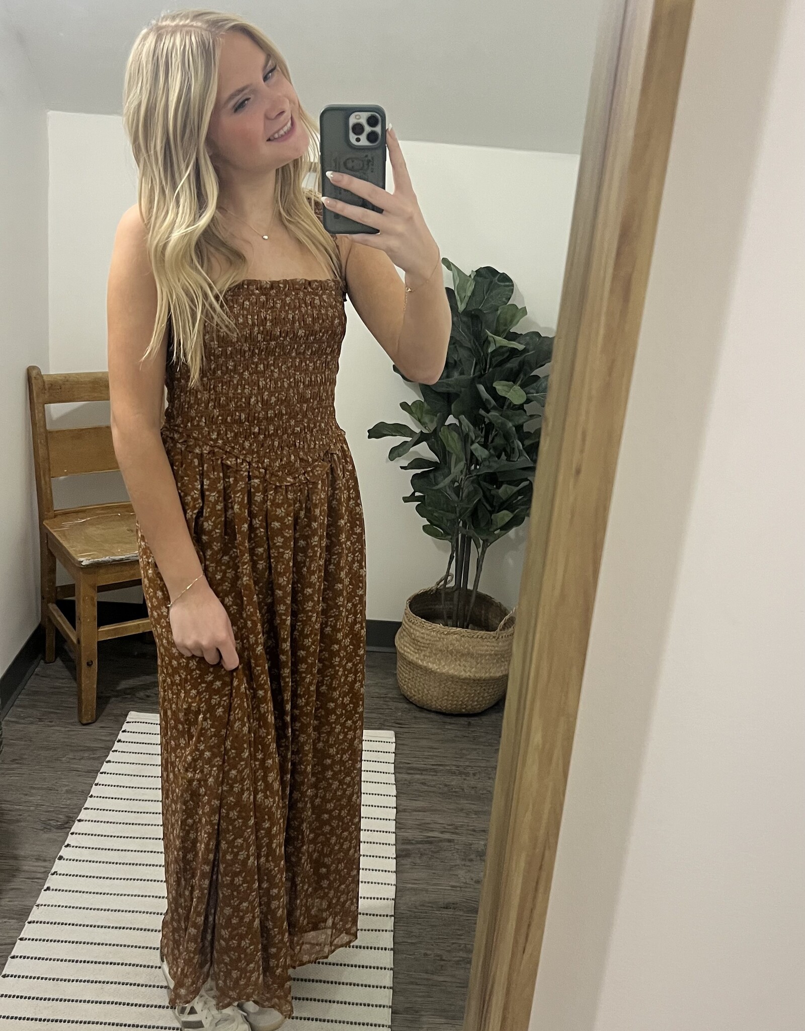 Floral Printed Midi Dress