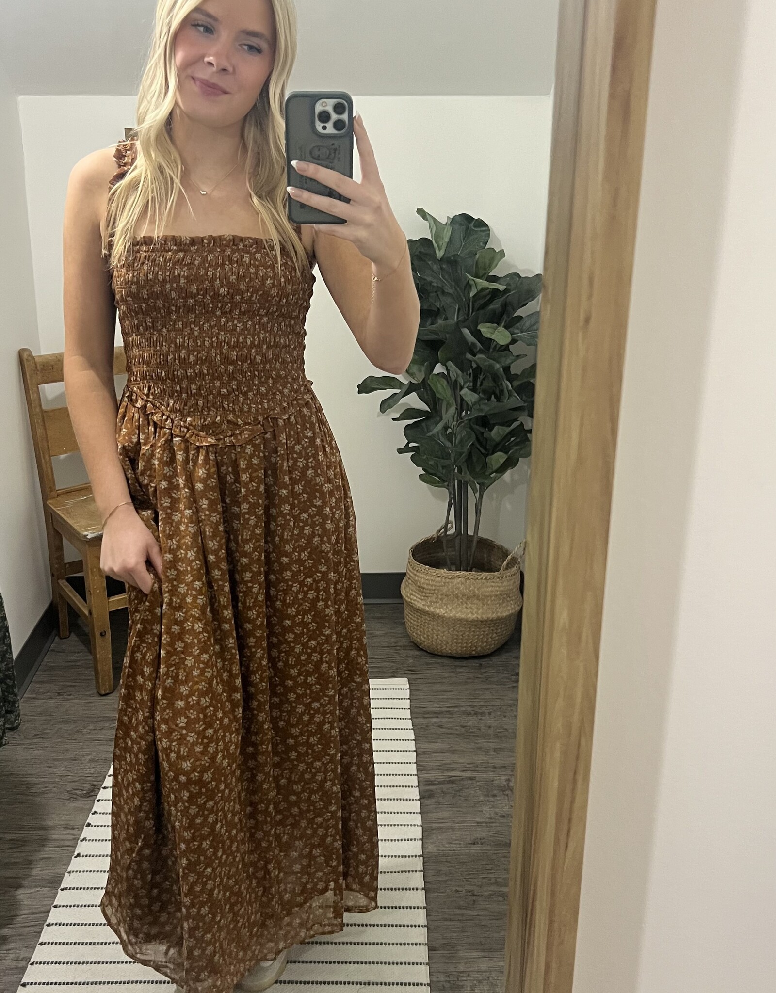 Floral Printed Midi Dress