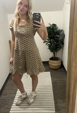 In Loom Embroidered Babydoll Mini Dress