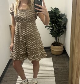 In Loom Embroidered Babydoll Mini Dress