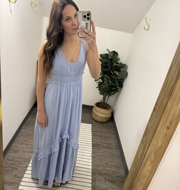 In Loom Lace Inset Maxi Dress