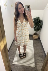 In Loom Floral V-Neck Sleeveless Mini Dress