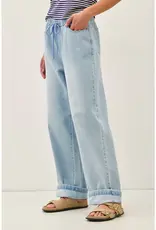 Pull On Wide Leg Denim Pant