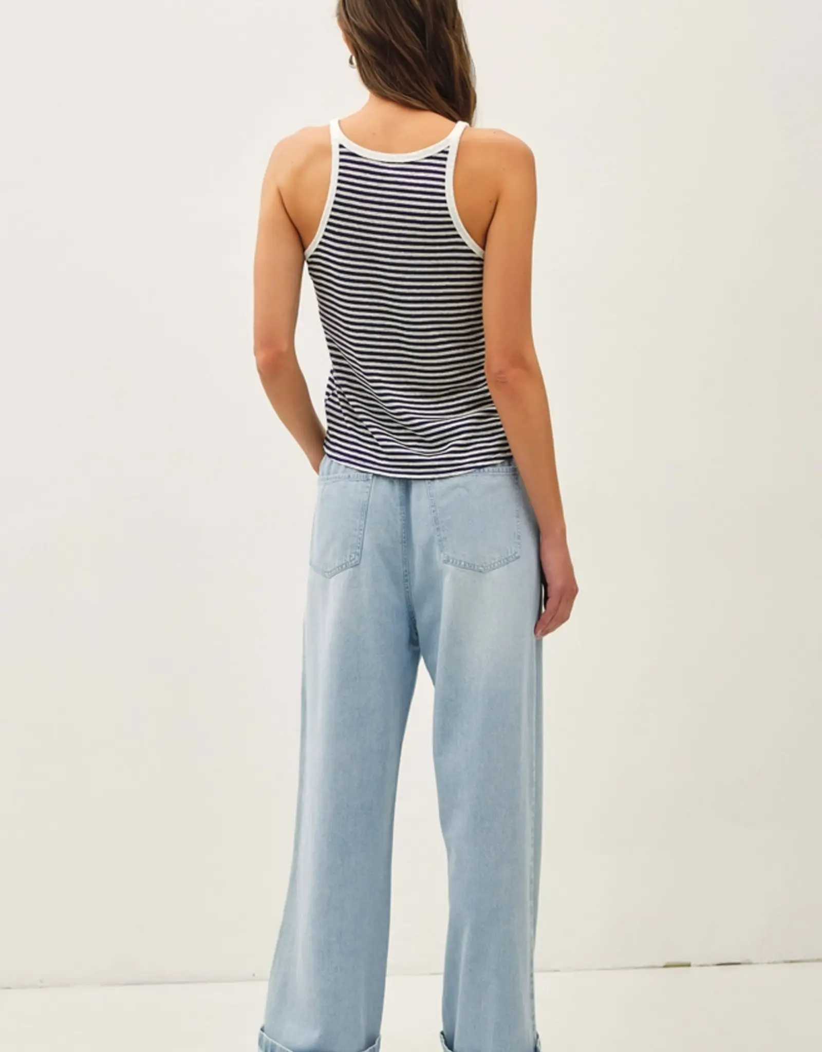 Pull On Wide Leg Denim Pant