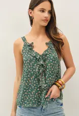 Floral Printed Ruffle Tank