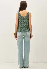 Floral Printed Ruffle Tank