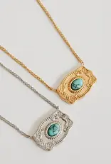 Sweet Three Designs Cheyenne Scroll Buckle Necklace