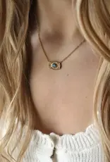 Sweet Three Designs Cheyenne Scroll Buckle Necklace