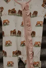 Boots & Bows Baby Co Painted Meadows Infant Sleeper
