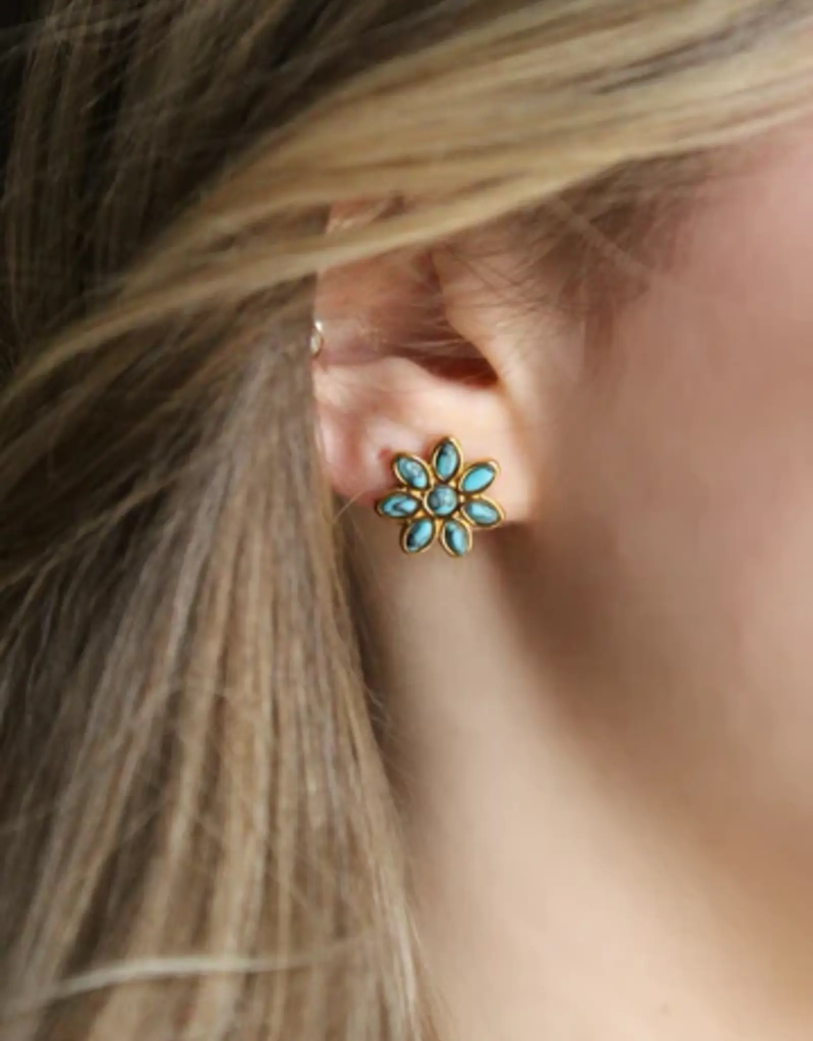 Sweet Three Designs Cassidy Turquoise Studs