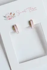 Sweet Three Designs Cloud 9 Pink Hoops