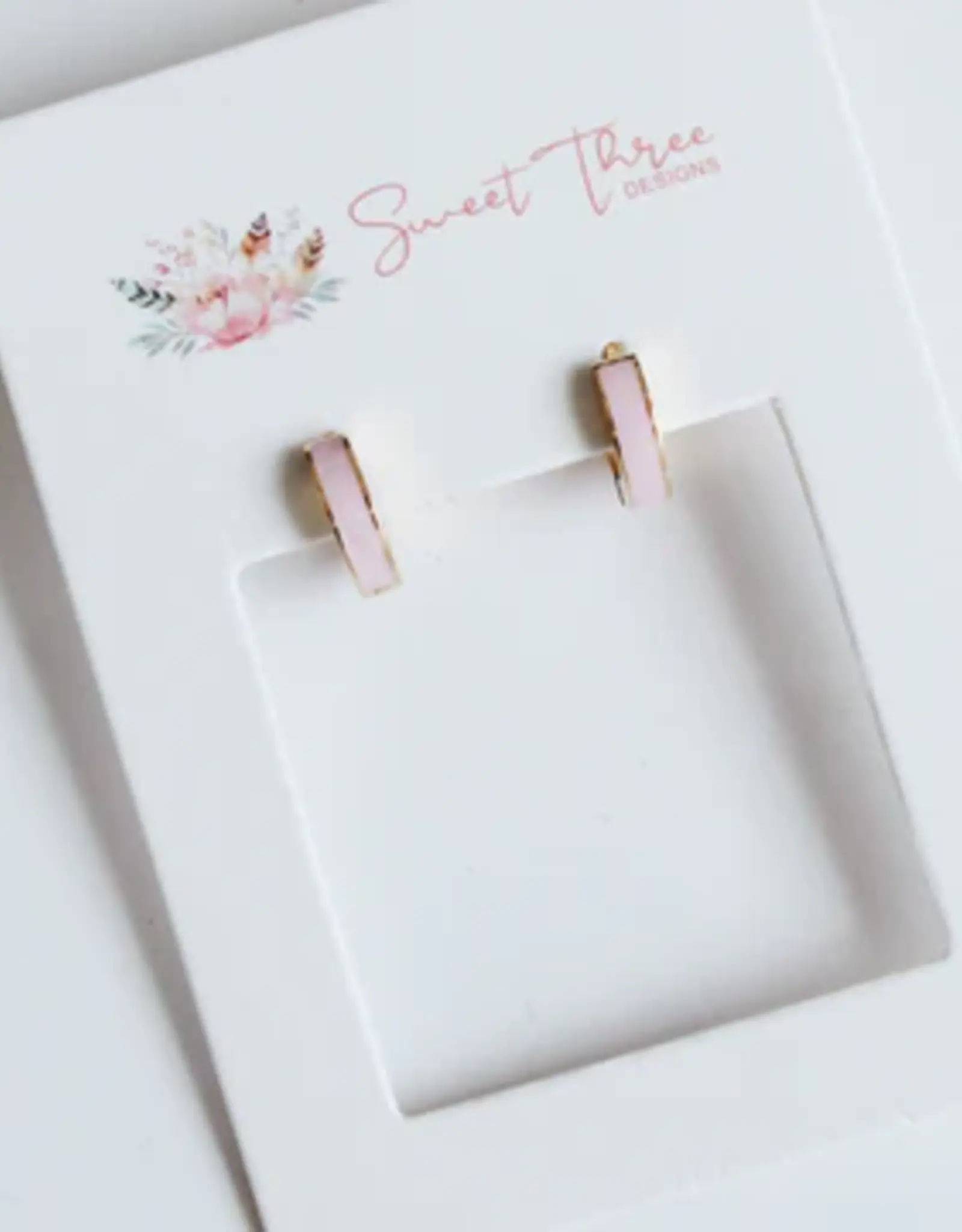 Sweet Three Designs Cloud 9 Pink Hoops